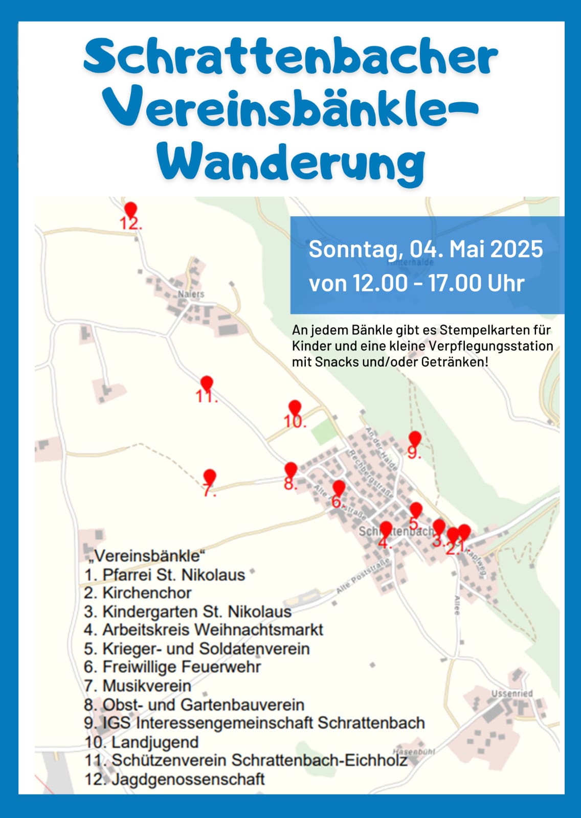 Lageplan Vereinsbänkle